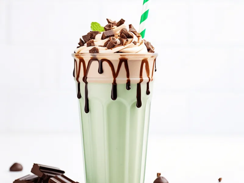 Chocolate Peanut Butter Smoothie with Almond Milk and Cocoa