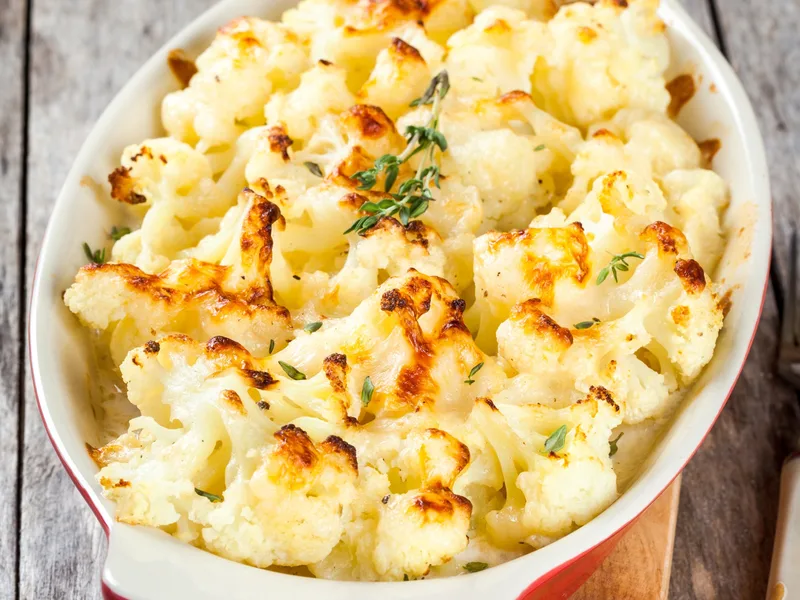Roasted Parmesan Cauliflower with Golden Brown Edges