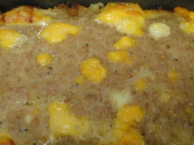Cheesy Turkey Meatloaf with Colby Cheese Cubes