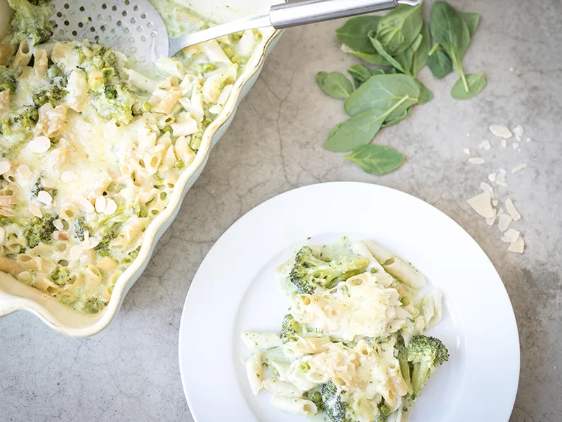 Gluten-Free Mac and Cheese with Broccoli