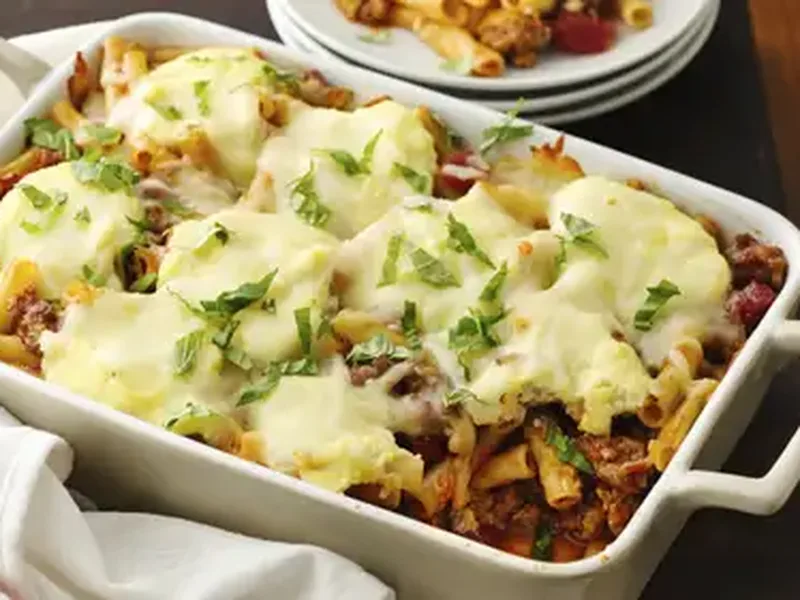 Best Baked Ziti Casserole with Italian Sausage