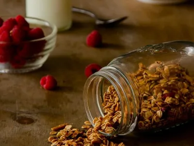 Maple Cinnamon Granola with Nuts and Seeds