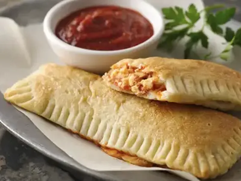 Two-Cheese Calzones with Marinara Sauce