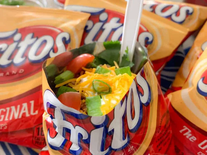 Walking Taco with Loaded Beef Chili and Fritos