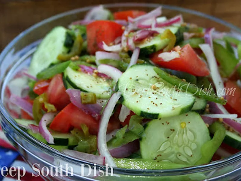 Fire and Ice Summer Salad with Spiced Vinegar