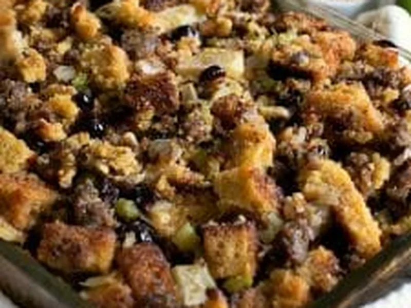 Homemade Cornbread and Italian Sausage Stuffing