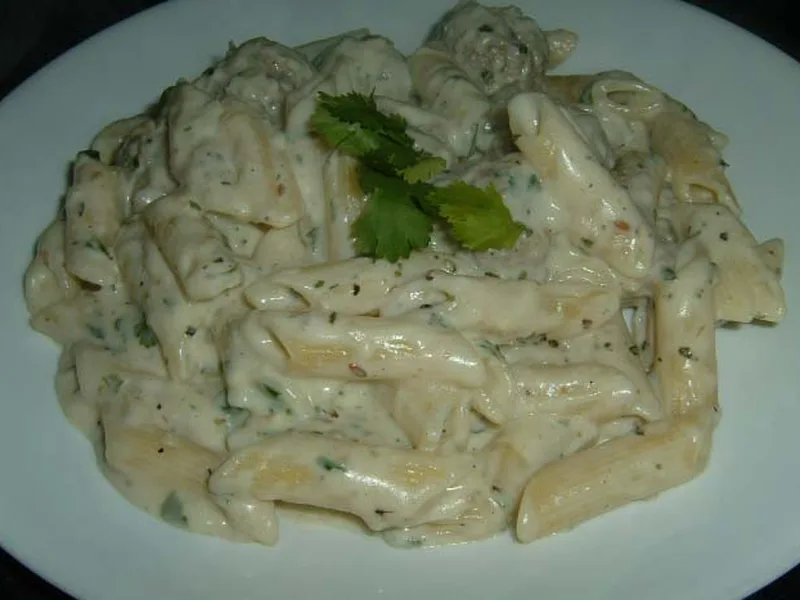 Cilantro-Cumin Bechamel Sauce with Fresh Herbs and Spices