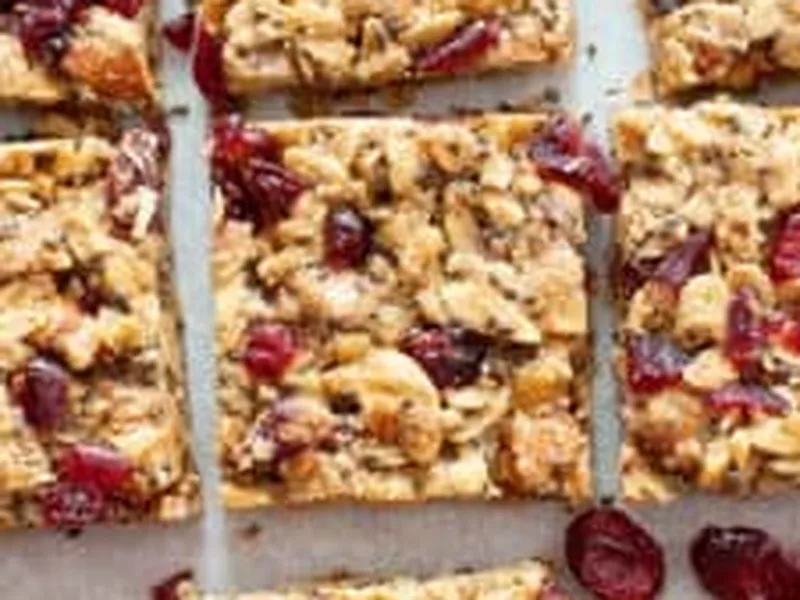 Cranberry Chia Gluten-Free Vegan Snack Bars