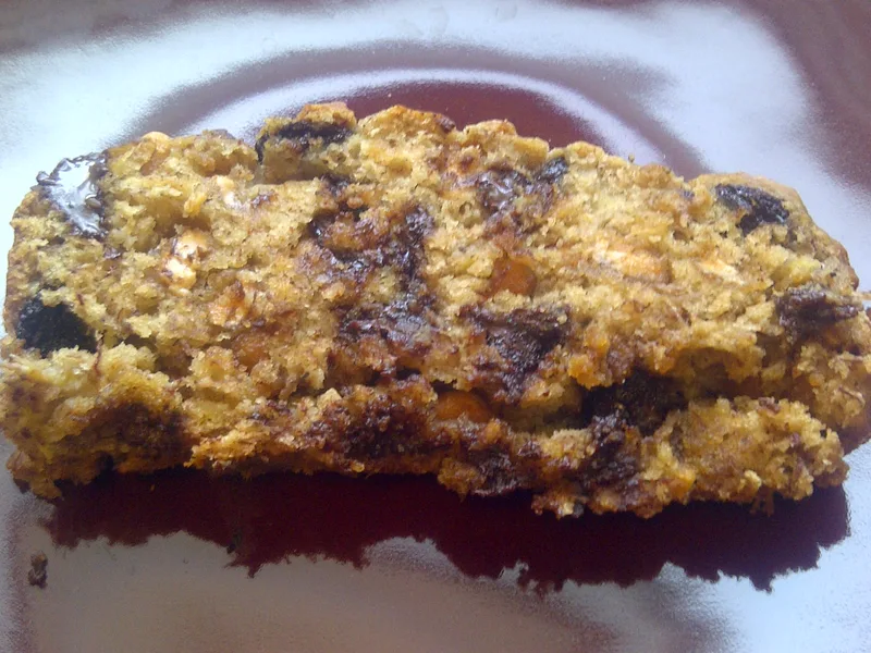 Peanut Butter Chocolate Chip Banana Bread with Reese's