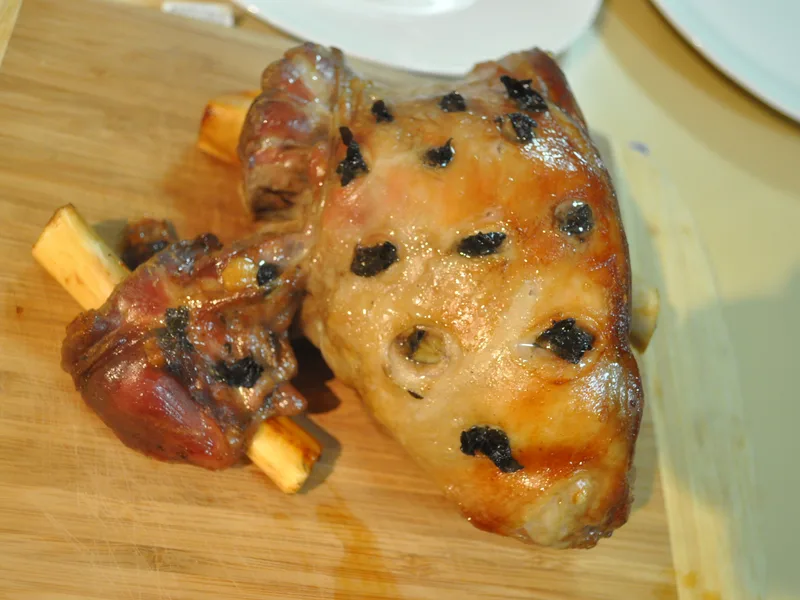 Slow Roasted Leg of Lamb with Oregano, Lemon and Pan Gravy