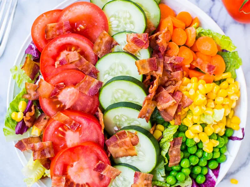 BLT Chopped Salad with Creamy Buttermilk Ranch