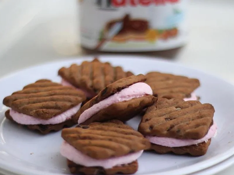 Broiled Nutella S'mores with Graham Crackers