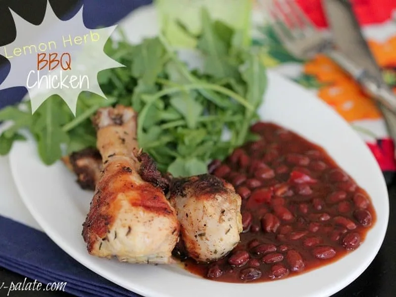 Lemon Herb Marinated BBQ Chicken Drumsticks