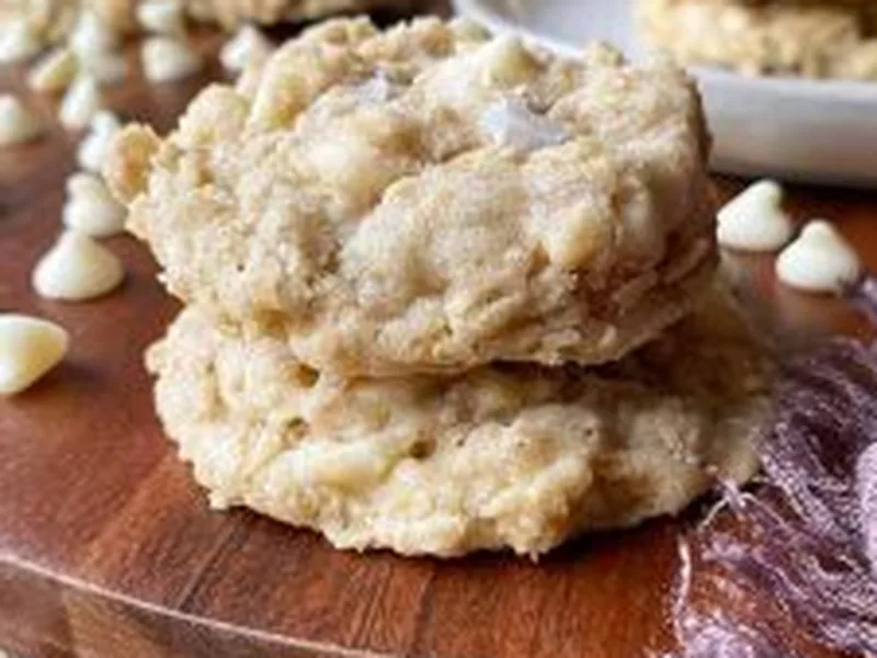 Salted White Chocolate Oatmeal Cookies