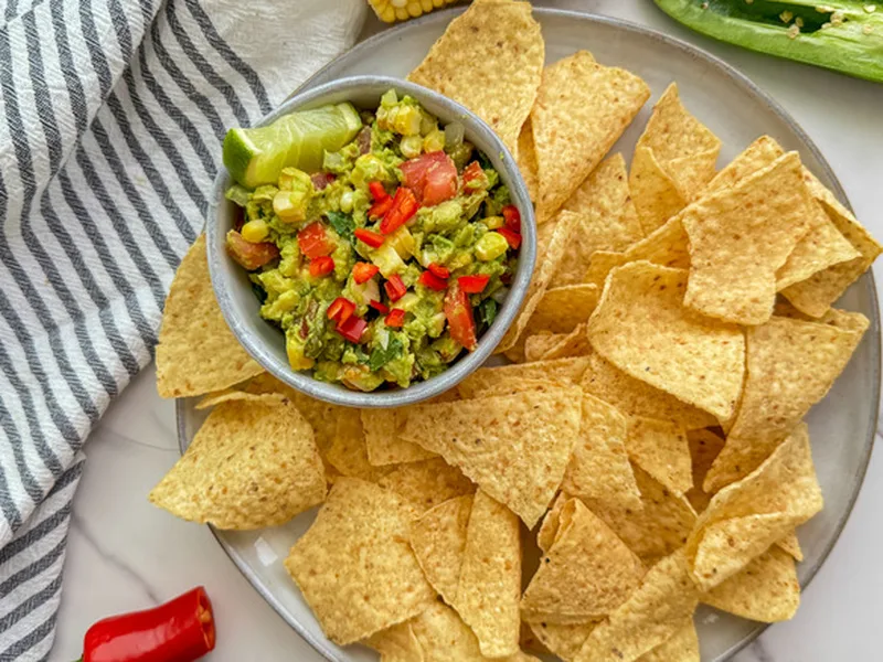 Grilled Corn and Avocado Guacamole