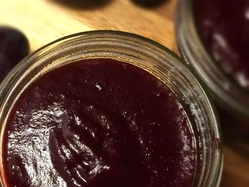 Slow-Cooked Plum Butter with Honey and Molasses