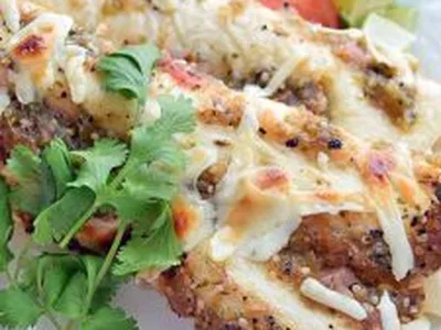 Creamy Chicken Enchiladas with Charred Tomatillo Sauce