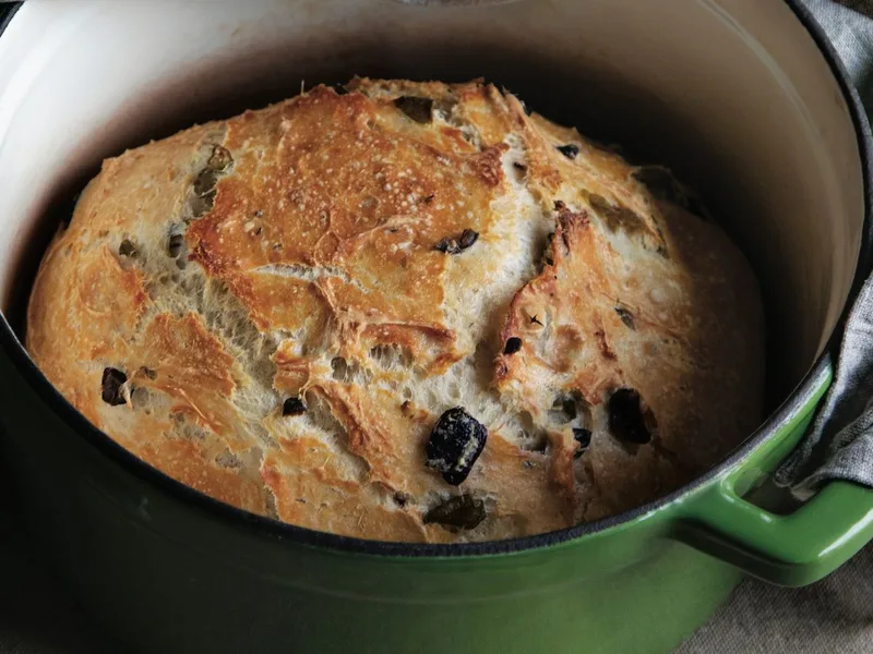 Beer-Brined Olive Loaf with Cold Ferment