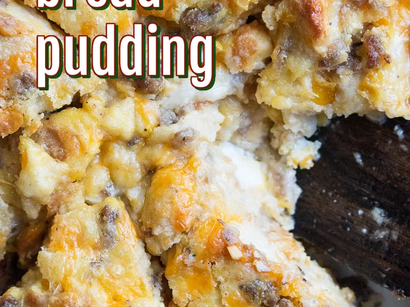 Savory Sausage and Cornbread Pudding Casserole