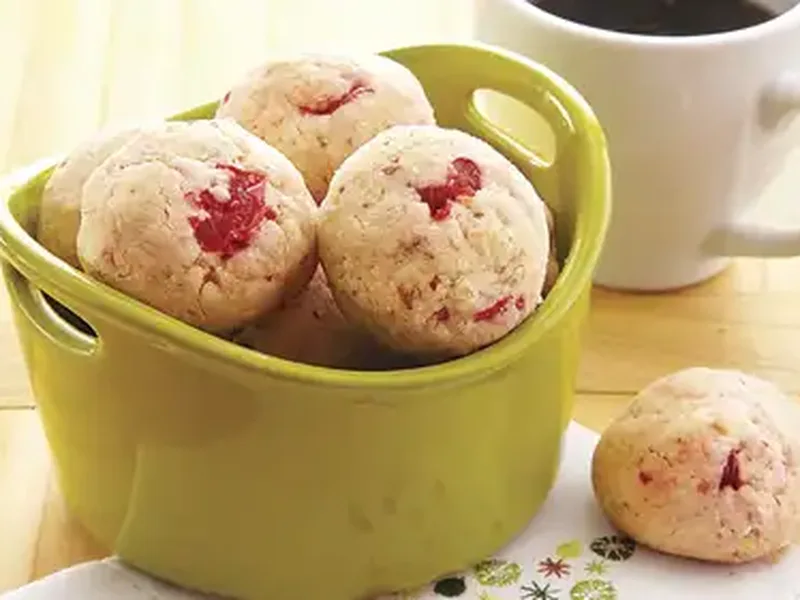 Cherry-Almond Slice-and-Bake Cookies with Ground Almonds