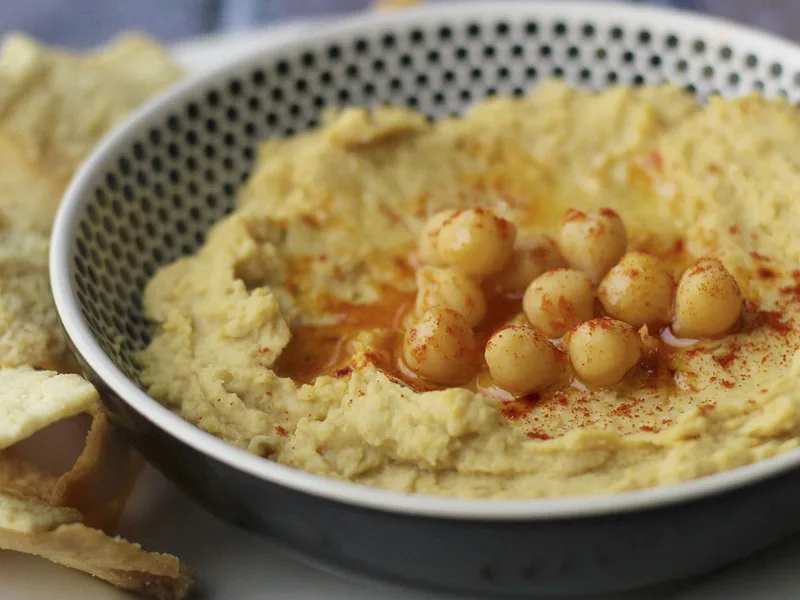 Homemade Hummus with Tahini and Cumin