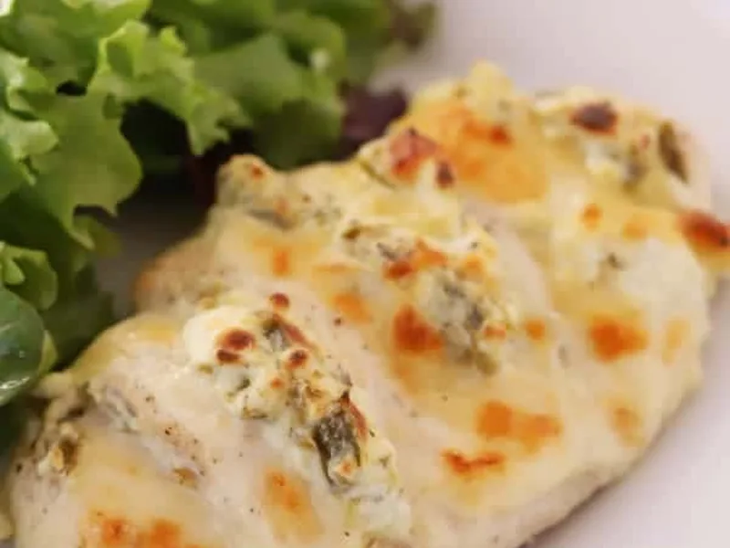 Jalapeno Popper Hasselback Chicken with Cream Cheese