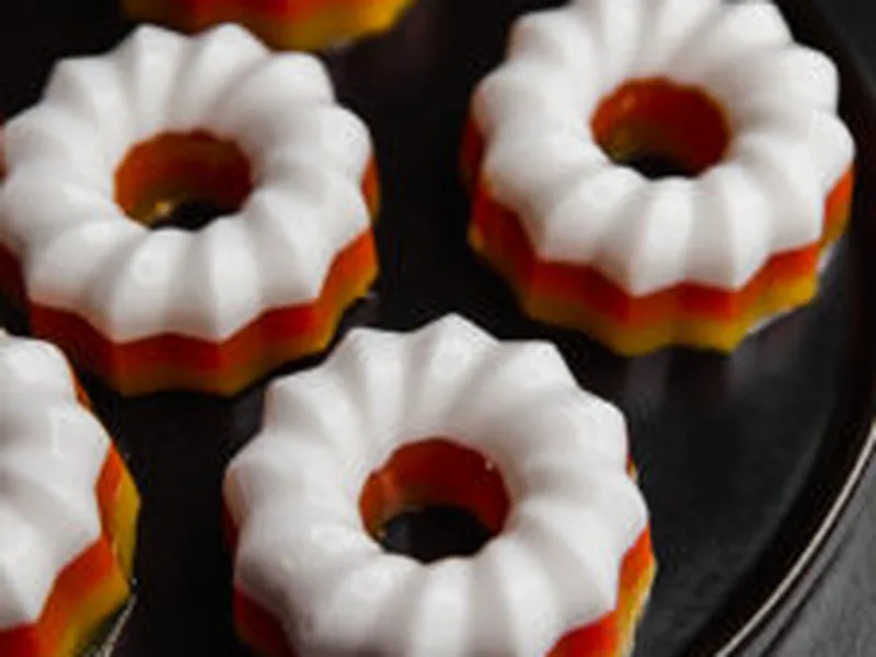 Paleo Candy Corn Gelatin Gummies with Natural Colors