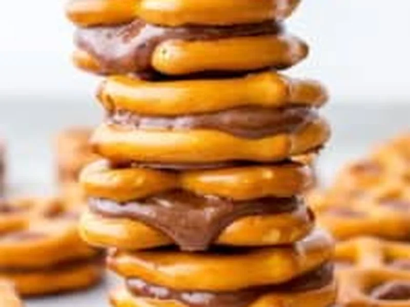 Vegan Chocolate Almond Butter Pretzel Bites