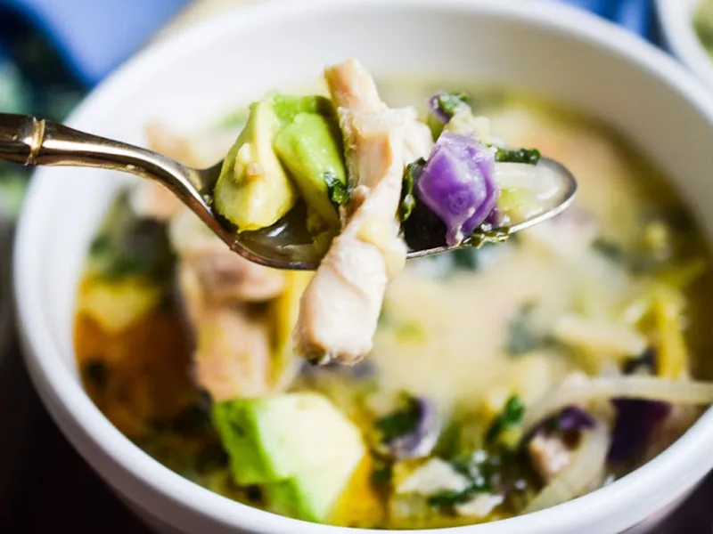 Instant Pot Creamy Chicken Thigh Soup with Coconut Milk