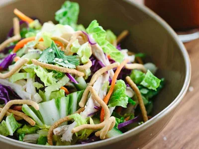 Chinese Chicken Salad with Soy Ginger Dressing