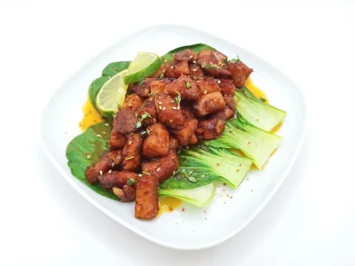 Quick Lemon Garlic Pork with BBQ Sauce