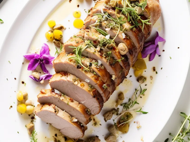 Pressure Cooker Pork Loin Roast with Savory Herb Crust