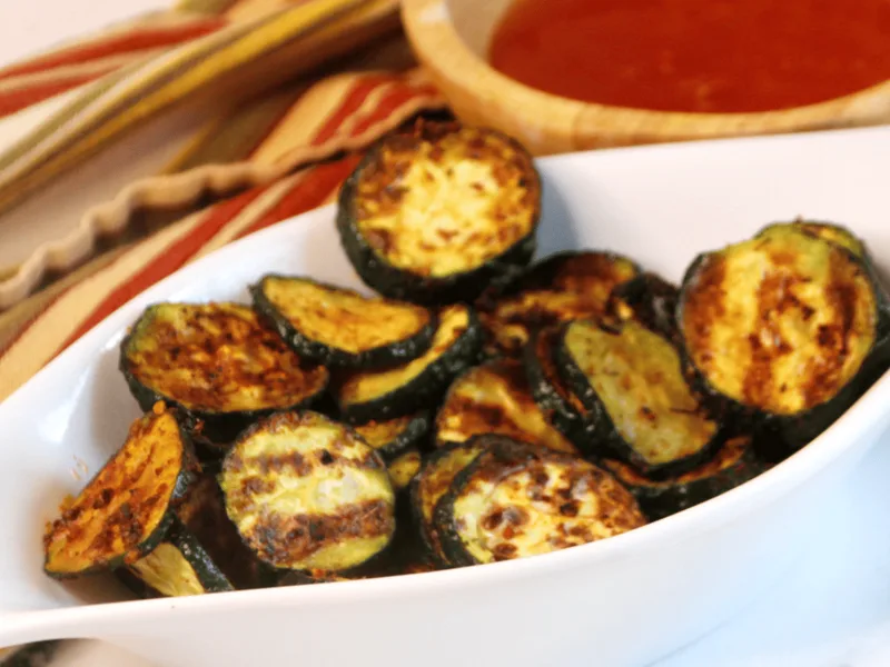 Ninja Woodfire Grilled Zucchini with Olive Oil and Herbs