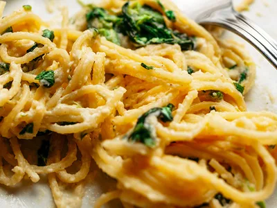 Whole Wheat Pasta with Kale and Turkey Sausage Skillet