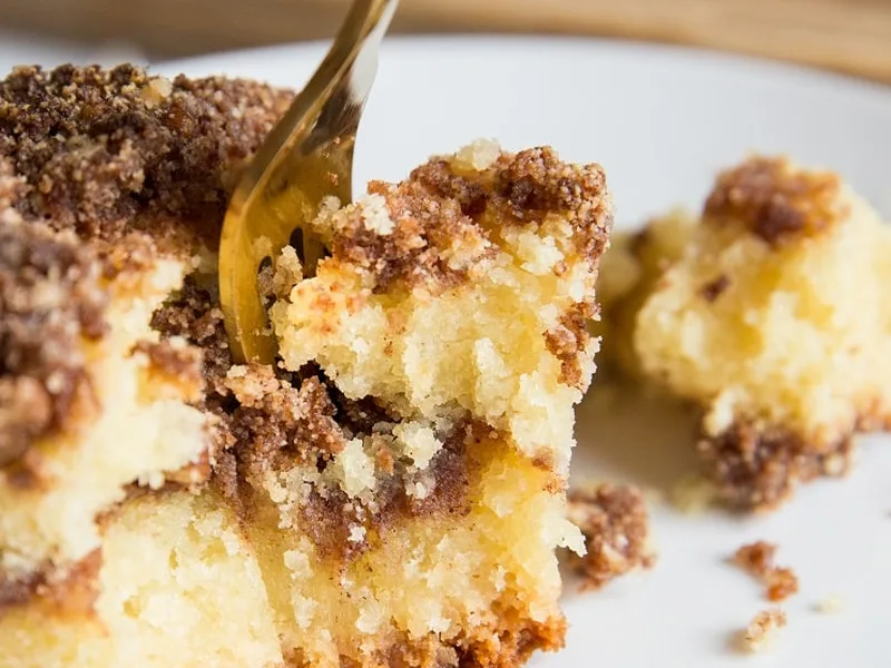Dairy-Free Keto Almond Flour Coffee Cake with Cinnamon Streusel