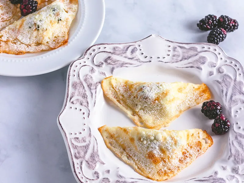 Keto Blackberry Cheese Danish Turnovers