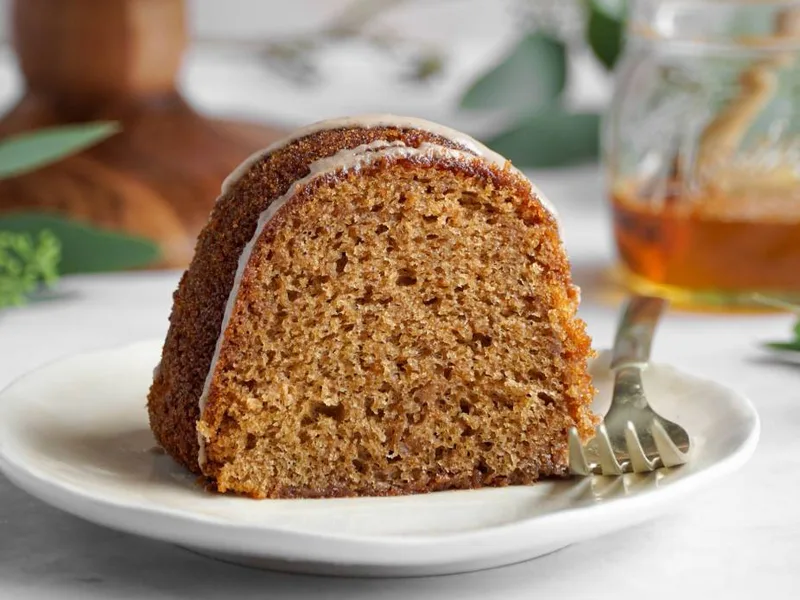 Duncan Hines Spice Cake Mix Honey Cake with Apple Glaze