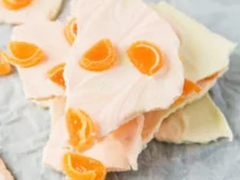 Orange Creamsicle Chocolate Bark