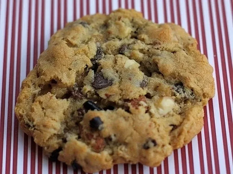 Oatmeal Cookies with Cinnamon Roasted Almonds and Dark Chocolate