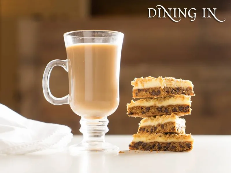 Chocolate Chip Cream Cheese Bar Squares with Crumb Topping