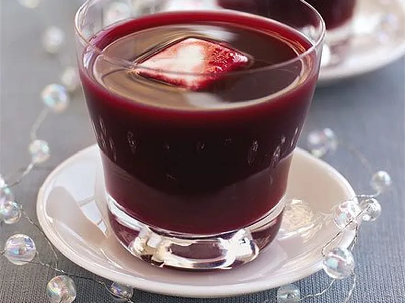 Beetroot Shots with Tarragon Yogurt Ice