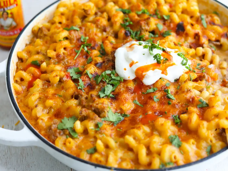 One-Pan Taco Pasta with Ground Beef