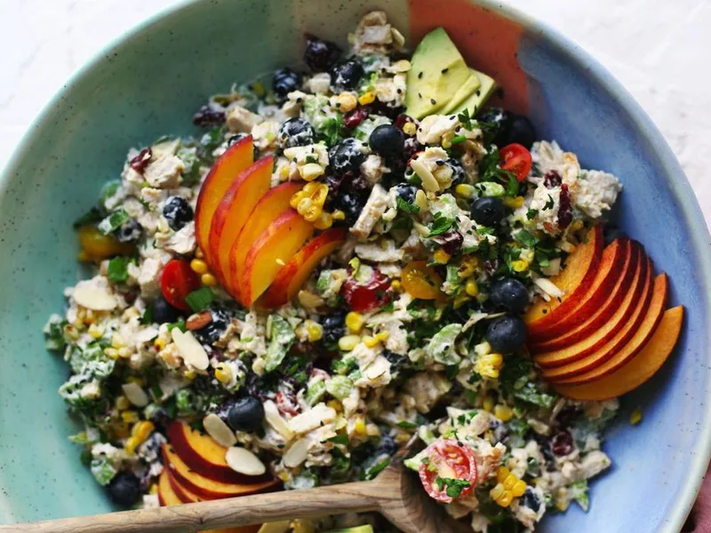 Summer Fruit Chicken Salad with Blueberry