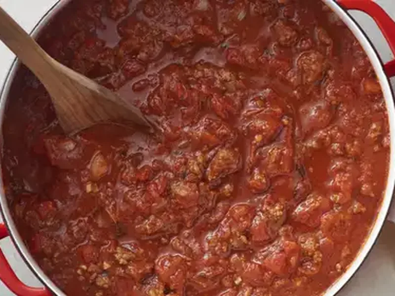 Make-Ahead Beef Bolognese with Fire-Roasted Tomatoes