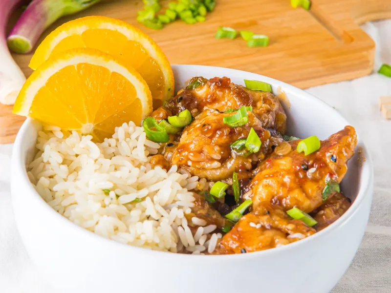 Air Fryer Orange Chicken with Sweet Tangy Glaze