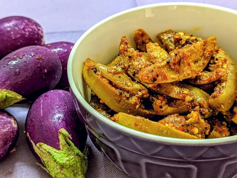 Kathirikai Podi Curry: Roasted Brinjal with Spice Powder