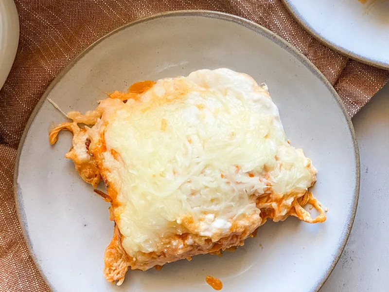 Buffalo Chicken Lasagna with Blue Cheese and Ranch