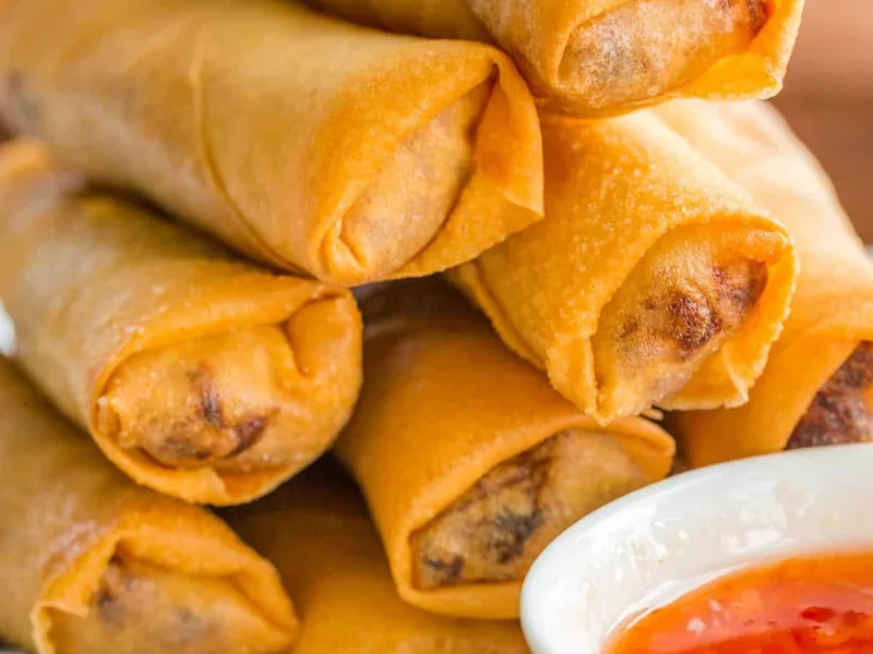 Crispy Homemade Egg Rolls with Pork and Vegetables