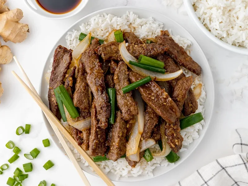 Quick 30-Minute Mongolian Beef with Sweet Soy Glaze