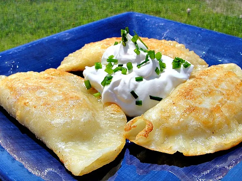 Homemade Perogies with Potato Cheese Filling
